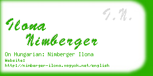 ilona nimberger business card